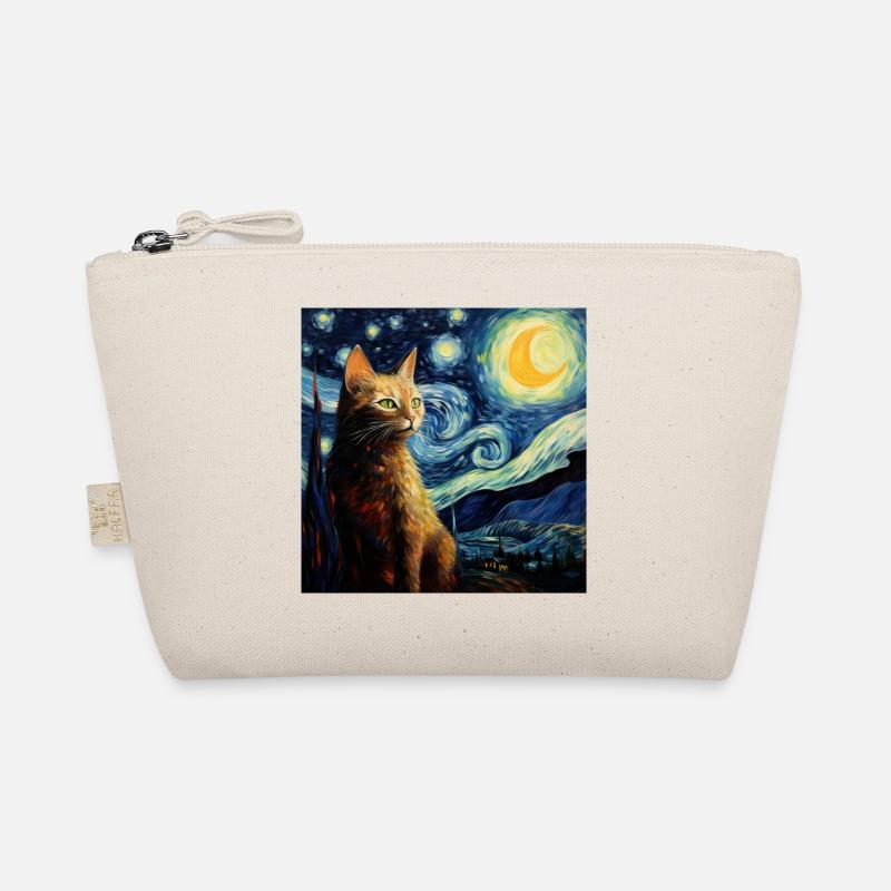 Chat, Motif De Chat, Van Gogh, Nuit Étoilée Trousse biologique