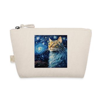 Chat, Motif De Chat, Van Gogh, Nuit Étoilée - Trousse biologique - nature - Devant
