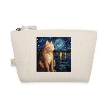 Chat, Motif De Chat, Van Gogh, Nuit Étoilée - Trousse biologique - nature - Devant