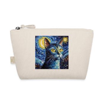 Chat, Motif De Chat, Van Gogh, Nuit Étoilée - Trousse biologique - nature - Devant