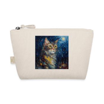Chat, Motif De Chat, Van Gogh, Nuit Étoilée - Trousse biologique - nature - Devant