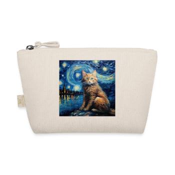 Chat, Motif De Chat, Van Gogh, Nuit Étoilée - Trousse biologique - nature - Devant