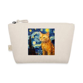 Chat, Motif De Chat, Van Gogh, Nuit Étoilée - Trousse biologique - nature - Devant
