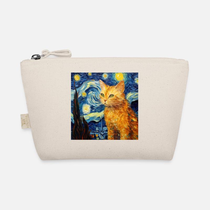 Chat, Motif De Chat, Van Gogh, Nuit Étoilée Trousse biologique