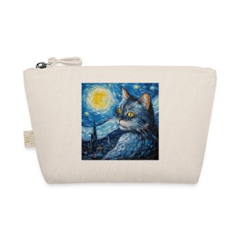 Chat, Motif De Chat, Van Gogh, Nuit Étoilée - Trousse biologique - nature - Devant