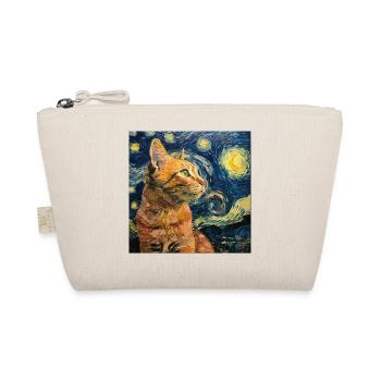 Chat, Motif De Chat, Van Gogh, Nuit Étoilée - Trousse biologique - nature - Devant