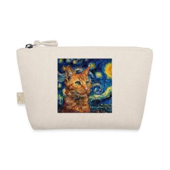 Chat, motif de chat, van gogh, nuit étoilée - Trousse biologique - nature - Devant