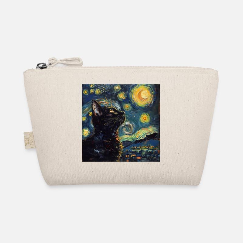 Chat, Motif De Chat, Van Gogh, Nuit Étoilée Trousse biologique
