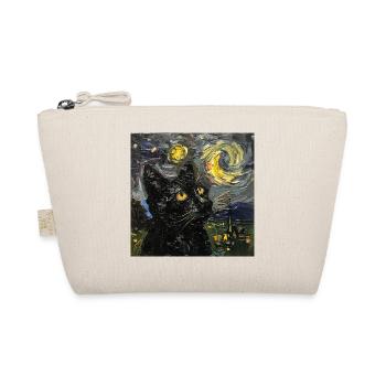 Chat, Motif De Chat, Van Gogh, Nuit Étoilée - Trousse biologique - nature - Devant
