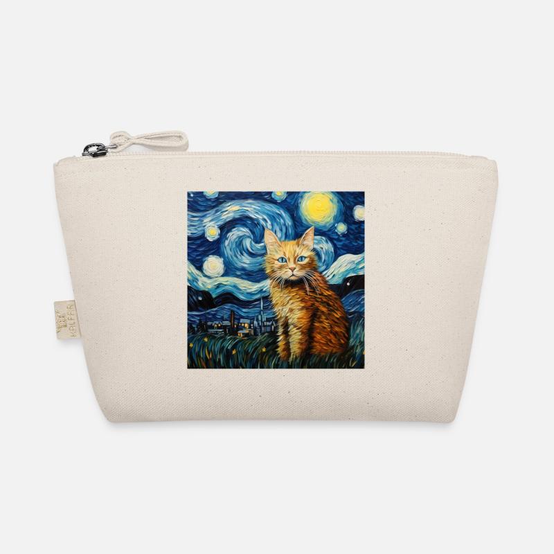 Chat, Motif De Chat, Van Gogh, Nuit Étoilée Trousse biologique