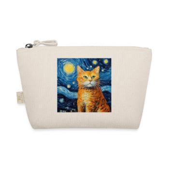 Chat, Motif De Chat, Van Gogh, Nuit Étoilée - Trousse biologique - nature - Devant