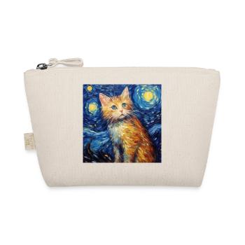 Chat, Motif De Chat, Van Gogh, Nuit Étoilée - Trousse biologique - nature - Devant