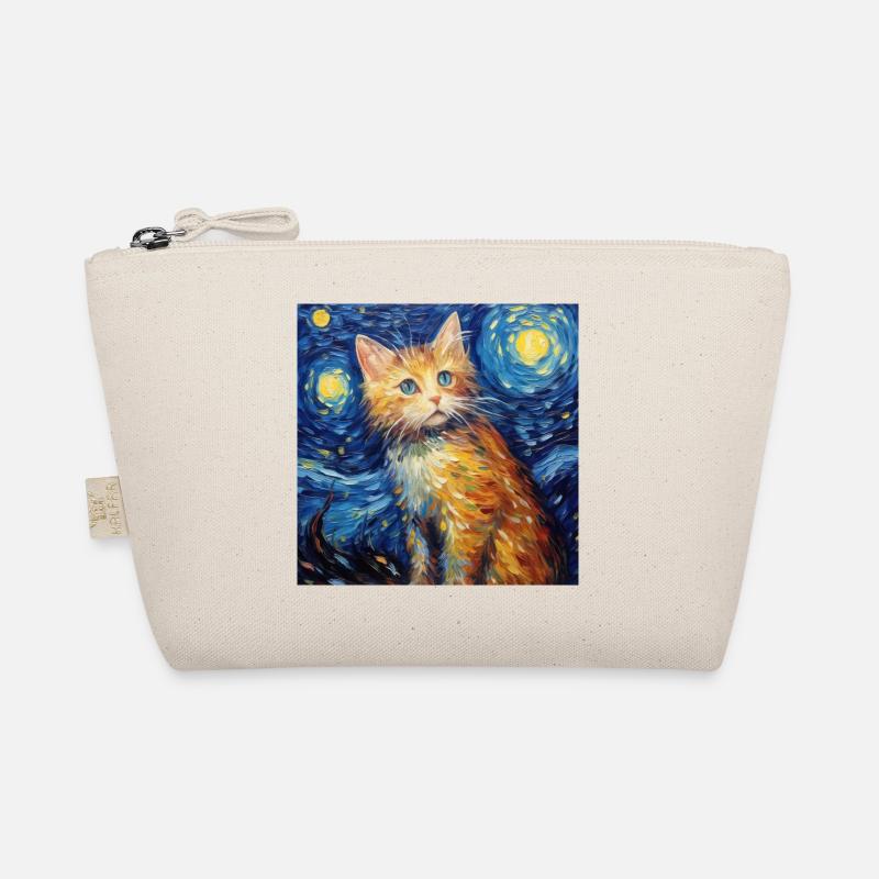 Chat, Motif De Chat, Van Gogh, Nuit Étoilée Trousse biologique
