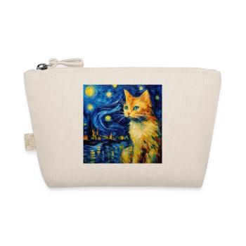 Chat, Motif De Chat, Van Gogh, Nuit Étoilée - Trousse biologique - nature - Devant