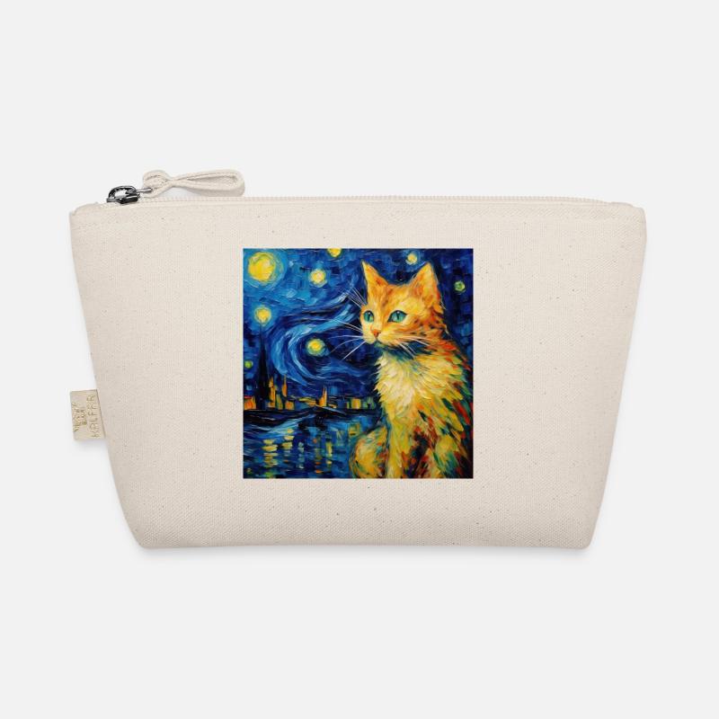 Chat, Motif De Chat, Van Gogh, Nuit Étoilée Trousse biologique