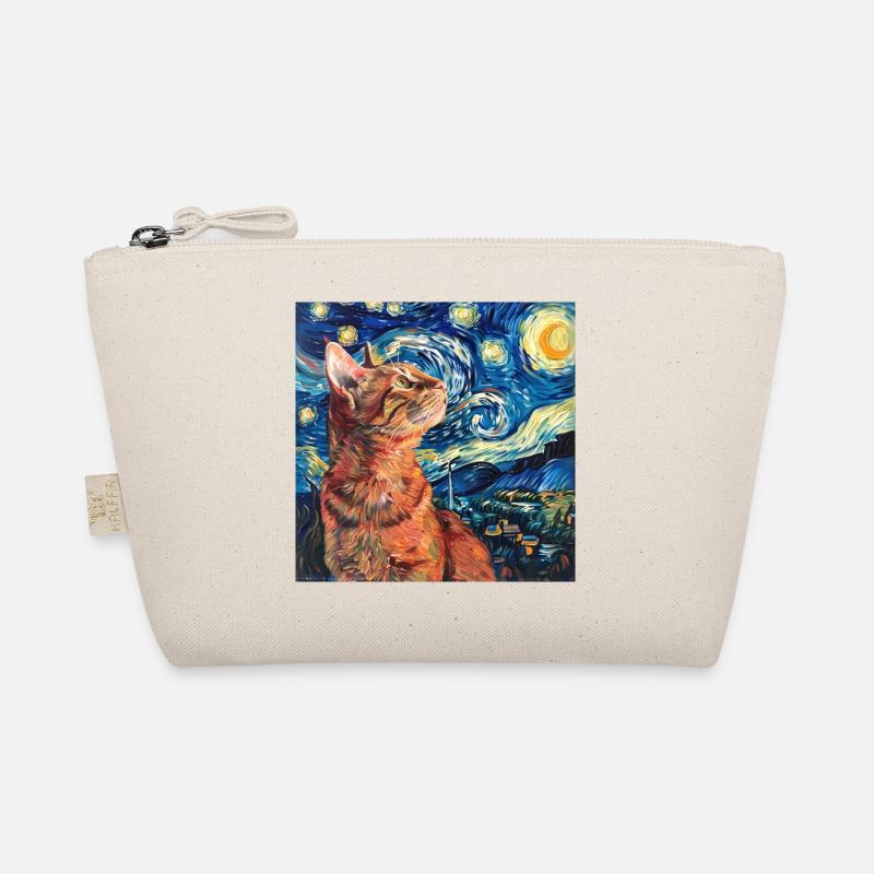 Chat, Motif De Chat, Van Gogh, Nuit Étoilée Trousse biologique