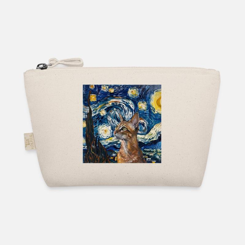 Chat, Motif De Chat, Van Gogh, Nuit Étoilée Trousse biologique