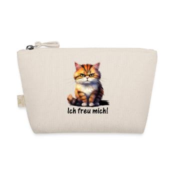 I look forward to! ♥ EmotiCatz - Organic Pouch - nature - Front