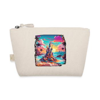 Sandcastle / Building / Playing / Castle / Holiday - Organic Pouch - nature - Front