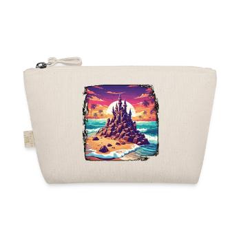 Sandcastle / Building / Playing / Castle / Holiday - Organic Pouch - nature - Front