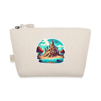 Sandcastle / Building / Playing / Castle / Holiday - Organic Pouch - nature - Front