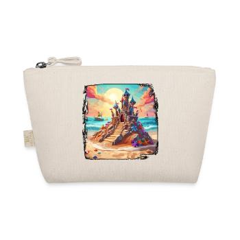 Sandcastle / Building / Playing / Castle / Holiday - Organic Pouch - nature - Front