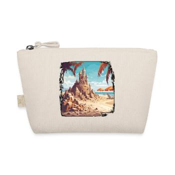 Sandcastle / Building / Playing / Castle / Holiday - Organic Pouch - nature - Front