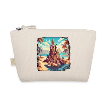 Sandcastle / Building / Playing / Castle / Holiday - Organic Pouch - nature - Front
