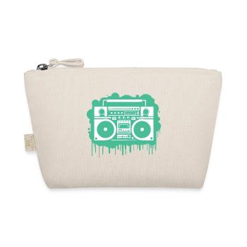 Cyan Ghettoblaster - Bio-Täschchen - Natur - Vorne
