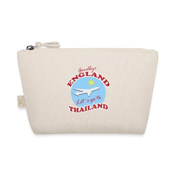 Thailand Travel Farewell Airplane Design - Organic Pouch - nature - Front