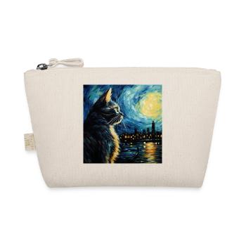 Chat, Motif De Chat, Van Gogh, Nuit Étoilée - Trousse biologique - nature - Devant