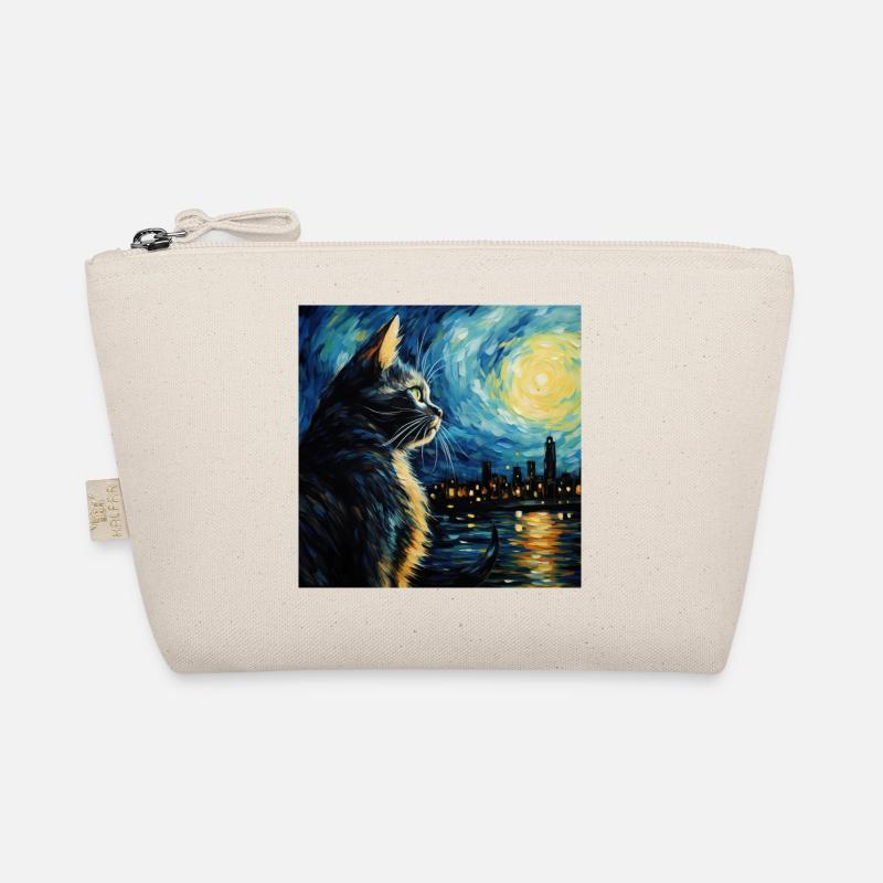 Chat, Motif De Chat, Van Gogh, Nuit Étoilée Trousse biologique