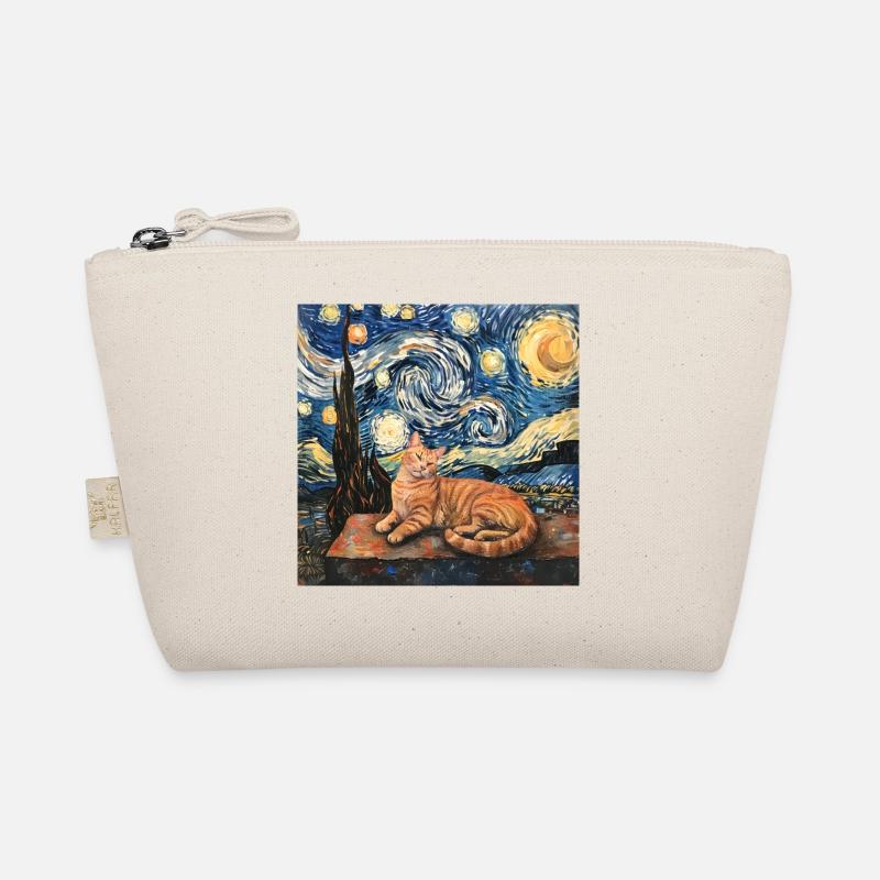 Chat, Motif De Chat, Van Gogh, Nuit Étoilée Trousse biologique