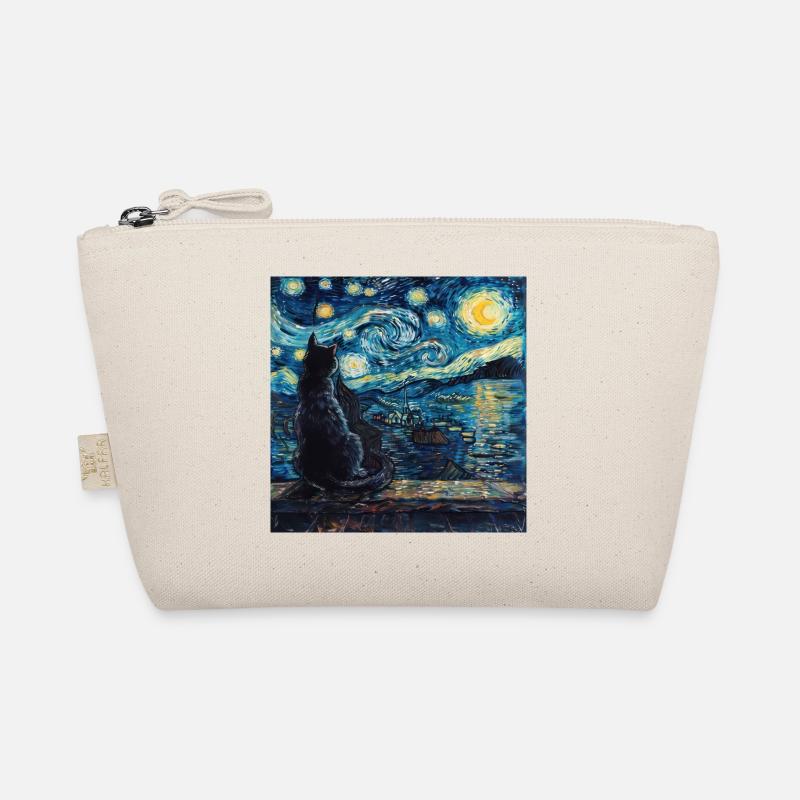 Chat, Motif De Chat, Van Gogh, Nuit Étoilée Trousse biologique