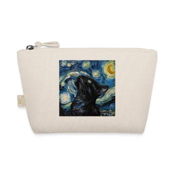 Cat, Cat Motif - Organic Pouch - nature - Front