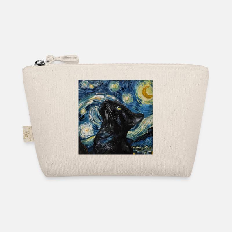 Cat, Cat Motif Organic Pouch