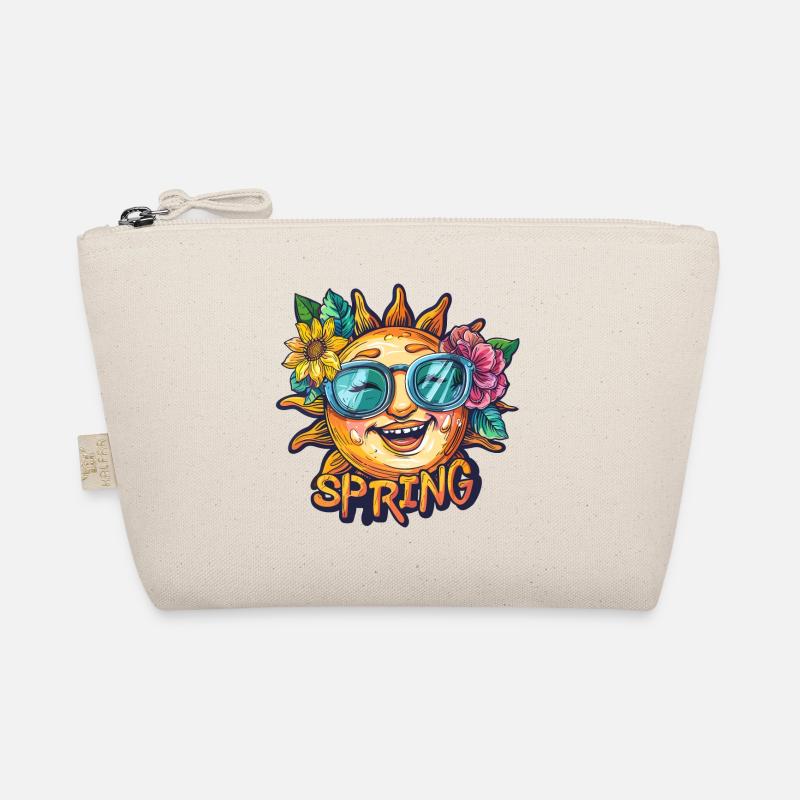 Frühling Spring Sonne Blumen Bio-Täschchen