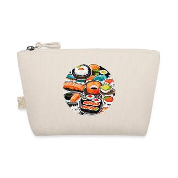 Sushi / Maki / Nigiri / Wasabi / Asiatique - Trousse biologique - nature - Devant