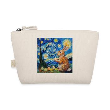 easter bunny, easter, bunny, happy easter, easter eggs - Organic Pouch - nature - Front