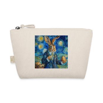 easter bunny, easter, bunny, happy easter, easter eggs - Organic Pouch - nature - Front