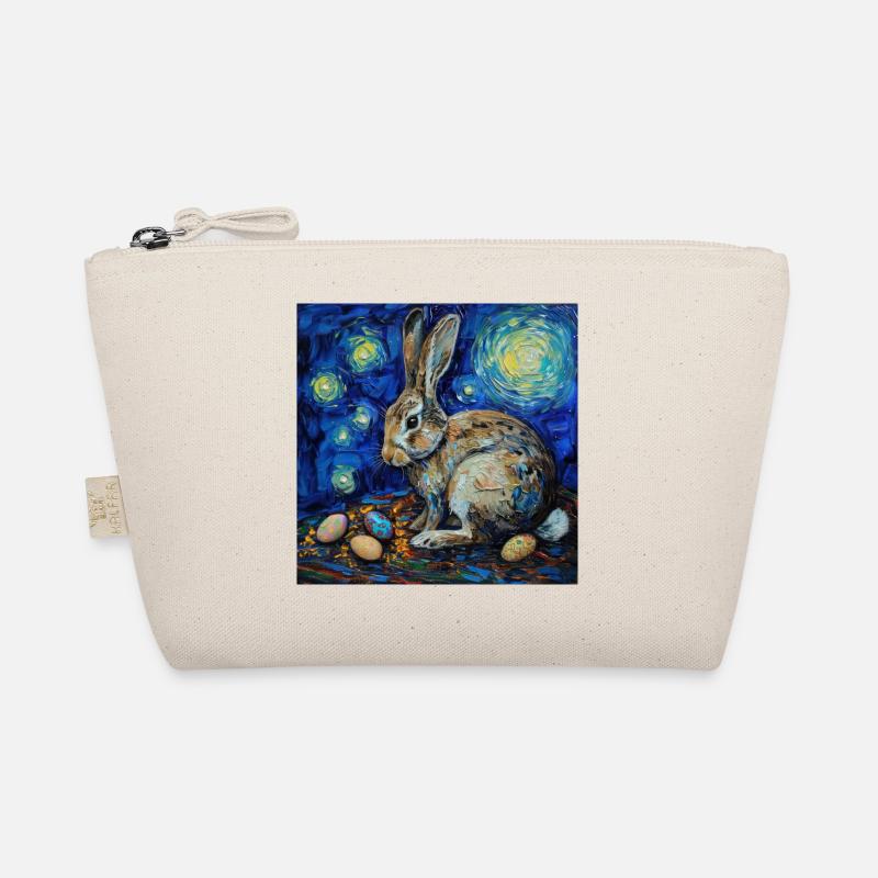 easter bunny, easter, bunny, happy easter, easter eggs Organic Pouch