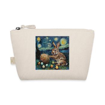 easter bunny, easter, bunny, happy easter, easter eggs, - Organic Pouch - nature - Front