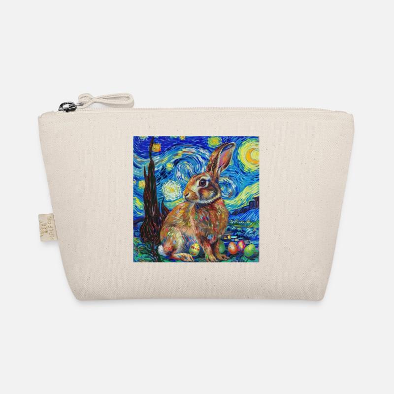 easter bunny, easter, bunny, happy easter, easter eggs Organic Pouch