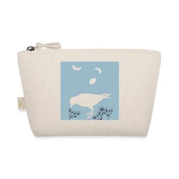 Bird Silhouette and Feathers - Organic Pouch - nature - Front