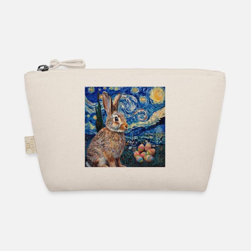 easter bunny, easter, bunny, happy easter, easter eggs Organic Pouch