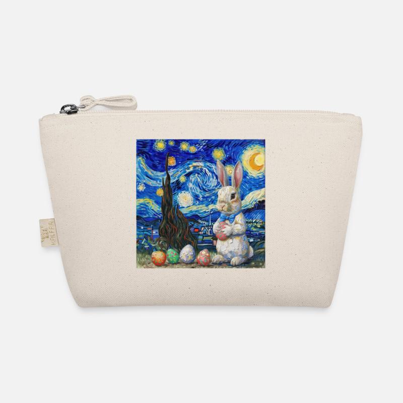 easter bunny, easter, bunny, happy easter, easter eggs Organic Pouch