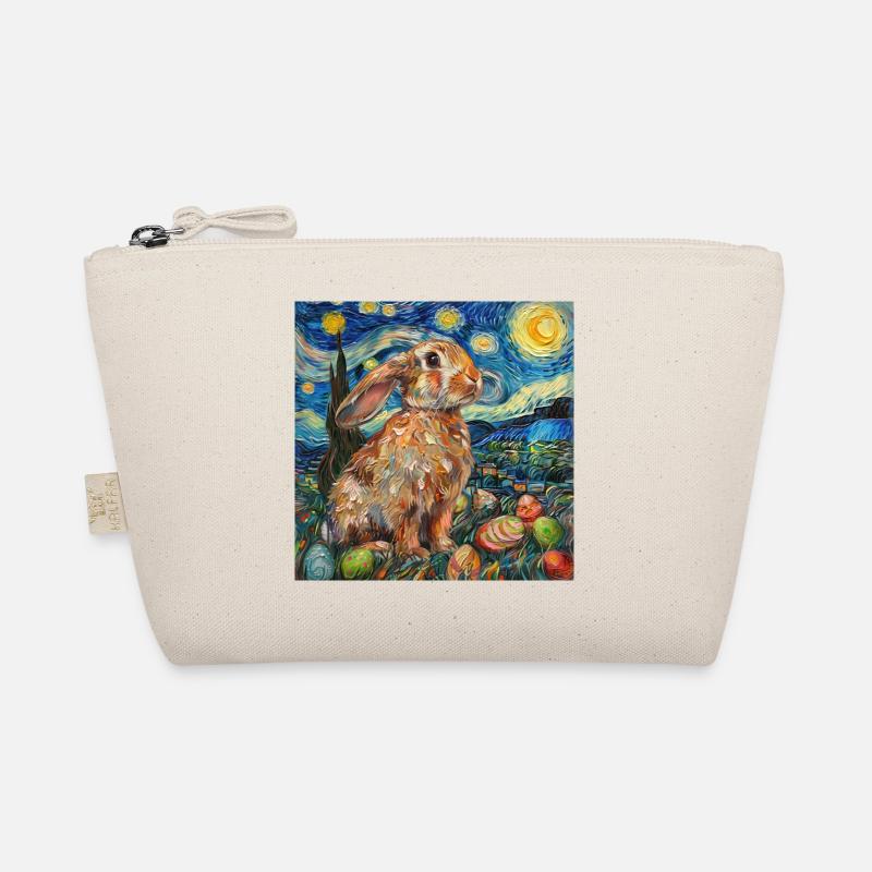 easter bunny, easter, bunny, happy easter, easter eggs Organic Pouch