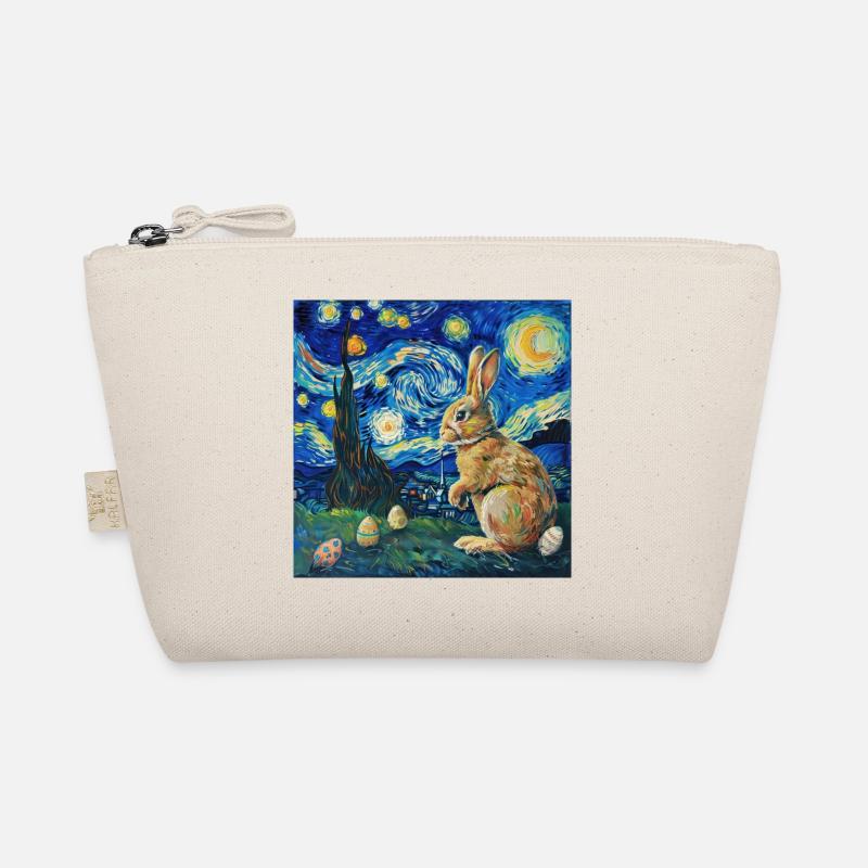easter bunny, easter, bunny, happy easter, easter eggs Organic Pouch
