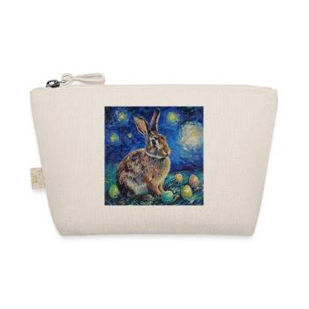 easter bunny, easter, bunny, happy easter, easter eggs - Organic Pouch - nature - Front