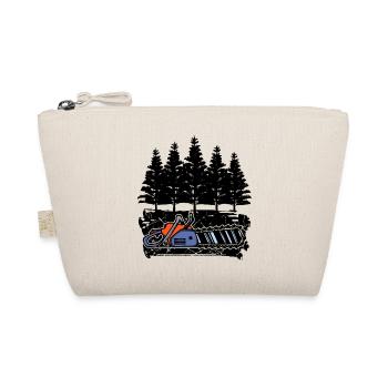 Tree Wood Saw Lumberjack Woodwork Tree Cutter - Organic Pouch - nature - Front
